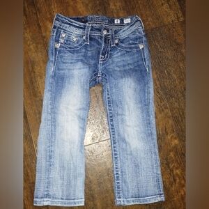 Girls Miss Me capri jeans size 8